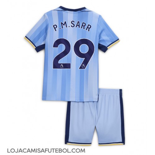 Camisa de Futebol Tottenham Hotspur Pape Matar Sarr #29 Equipamento Secundário Infantil 2024-25 Manga Curta (+ Calças curtas)